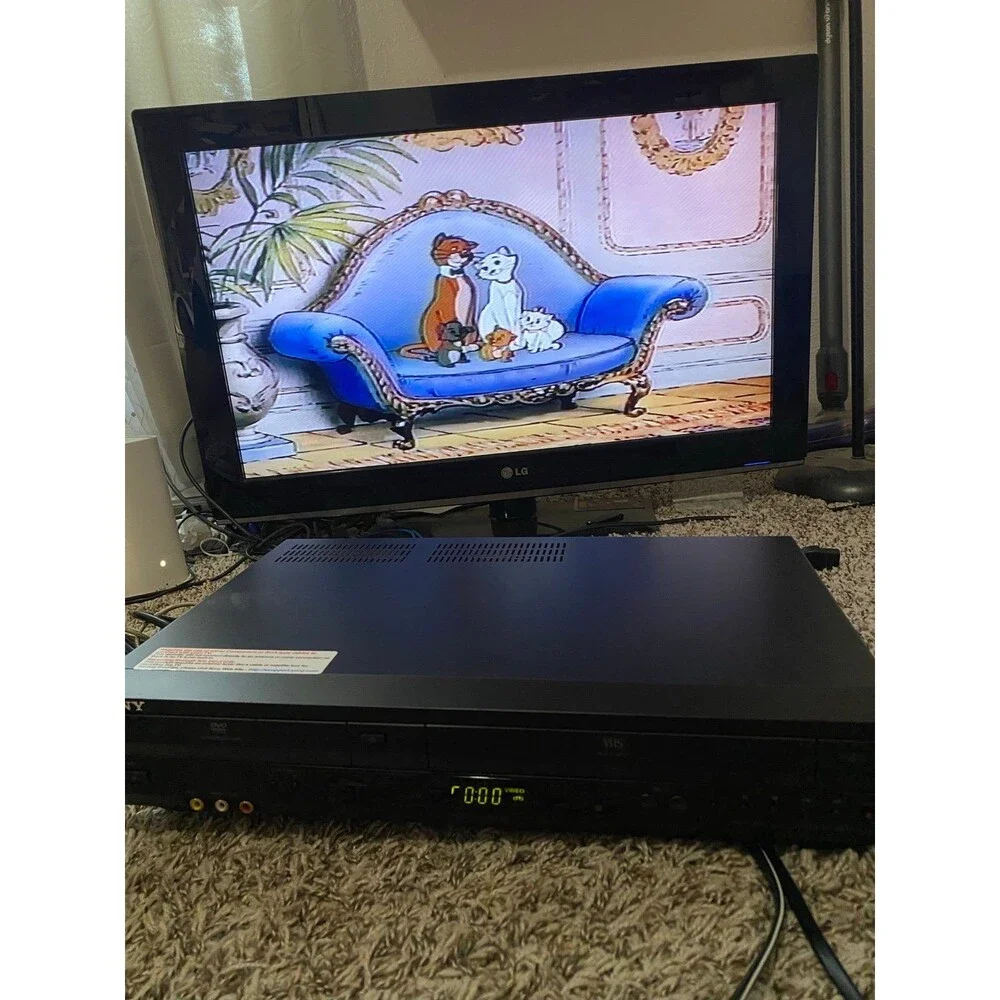 Sony SLV-D380P DVD VCR VHS Combo Player Clean Tested w/ Remote Cable